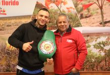El Campeón Sudamericano de Boxeo del WBC, Eduardo “Nazareno” Zuleta visitó al alcalde Marcos López