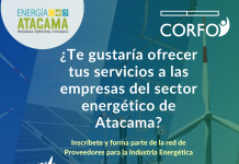 Comienzan las inscripciones al 2º Catastro de proveedores de servicios para la industria energética del PTI Energía Atacama