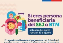 Llamado a actualizar datos bancarios para el Pago Anual Subsidio al Empleo Joven y Bono al Trabajo de la Mujer 2022