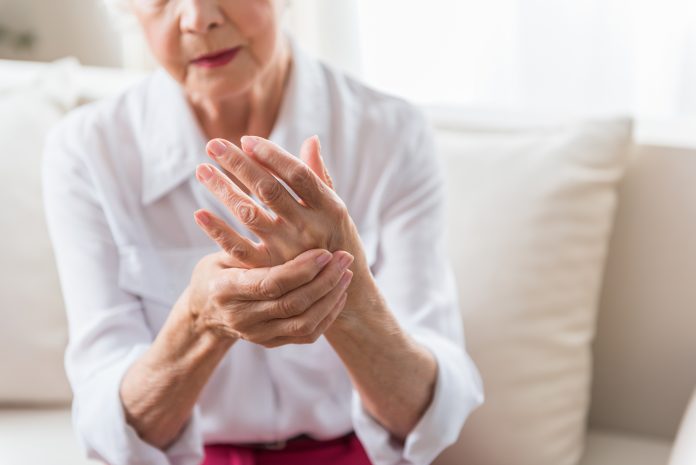 Elderly,Female,Is,Expressing,Pain