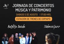 “Maldita Banda” y “Sudamerijazz” se presentarán en concierto gratuito en el frontis de la Estación de Trenes de Copiapó