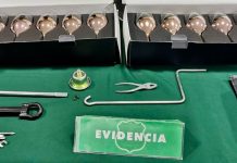 TRES DETENIDOS POR RECEPTACIÓN DE ESPECIES DESDE INTERIOR DE VEHÍCULO Y PORTE ARMA BLANCA