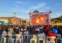 Cerca de 2.500 personas disfrutaron del cine al aire libre en Huasco