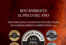 Premios internacionales posicionan a Pisco Bou Barroeta en los mercados más exigentes del mundo