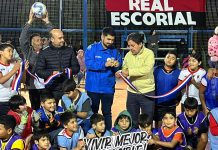 Inauguración de la Cancha Techada “Los Forjadores” fue con las gradas llenas y con un gran festejo de los vecinos