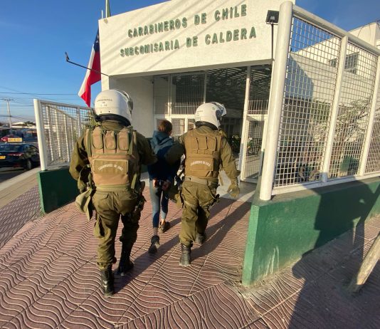 Operativo de seguridad dejó dos detenidos en Caldera