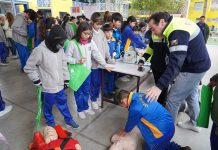 SAMU REALIZA EDUCACIÓN EN RCP A ESTUDIANTES DE LA ESCUELA ABRAHAM SEPÚLVEDA DE COPIAPÓ
