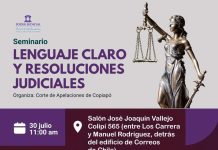 CORTE DE APELACIONES DE COPIAPÓ ORGANIZA SEMINARIO “LENGUAJE CLARO Y RESOLUCIONES JUDICIALES”