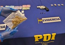 OPERATIVO DE LA PDI ATACAMA PERMITIÓ LA DETENCIÓN DE DOS EXTRANJEROS Y LA INCAUTACIÓN DE DROGA, ARMA Y MUNICIÓN