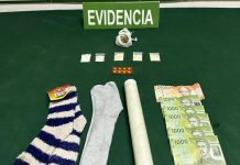 Carabineros O.S.7 Atacama sorprendió hombre lanzando droga al Centro Penitenciario en Copiapó