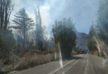 Se declara Alerta Roja por incendio en en el sector “Pastalito” comuna de Alto del Carmen
