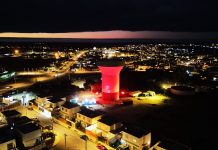 Copa de Agua se ilumina en vísperas de la navidad en Caldera