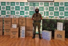 DESPLIEGUE PERMANENTE DE CENTAURO DEJÓ CUATRO DETENIDOS Y LA INCAUTACIÓN DE 13.730 CAJETILLAS DE CIGARRILLOS