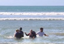 Funcionario de la capitanía de puerto rescato a menor que era arrastrada por las corrientes marina en la playa grande de Huasco