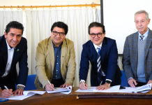 Nueva Atacama, UDA y CAGECE de Brasil, firman acuerdo para promover la investigación e intercambio de conocimientos.
