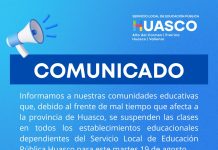 Suspensión de clases en la provincia de Huasco por sistema frontal