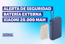 SERNAC EMITE ALERTA DE SEGURIDAD POR BATERÍA EXTERNA XIAOMI: EXISTE RIESGO DE INCENDIO POR SOBRECALENTAMIENTO