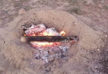 Vecinos quienes fueron a visitar el desierto florido al sector Los Bronces se encontraron con una fogata encendida donde no había nadie.