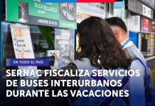 El Servicio Nacional del Consumidor (SERNAC) se encuentra realizando una fiscalización a nivel nacional a las empresas de buses interurbanos, en el marco del aumento de viajes durante la temporada de vacaciones.