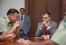 Delegado Presidencial del Huasco recibe saludos protocolares de Carabineros y la PDI Vallenar