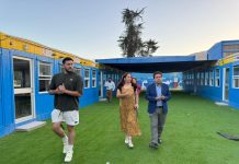 Gobernador Regional visita en terreno las obras de mejoramiento del Instituto Comercial Alejandro Rivera Díaz de Copiapó