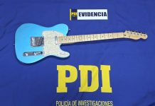 PDI ATACAMA RECUPERÓ GUITARRA ELÉCTRICA Y DETUVO A UNA PERSONA POR RECEPTACIÓN
