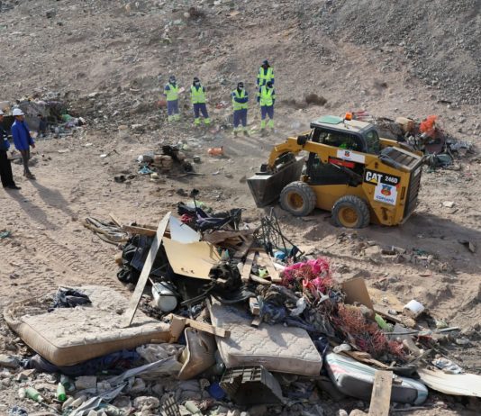 Más de catorce toneladas de basura y siete rucos logró retirar el municipio con un gran operativo de limpieza en el Ex Complejo Pedro León Gallo