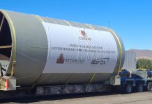 Nuevo convertidor CPS llega a Fundición Potrerillos de Codelco Salvador