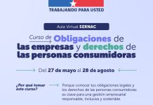 SERNAC INVITA A TRABAJADORES DE EMPRESAS DE BIENES Y SERVICIOS A SU CURSO GRATUITO ONLINE