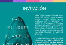 “Hace millones de años en Atacama” inicia recorrido regional y llegará este viernes a Copiapó