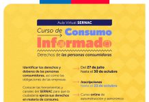 SERNAC INVITA A LA CIUDADANÍA A PARTICIPAR EN SU CURSO ONLINE GRATUITO SOBRE DERECHOS DE LAS PERSONAS CONSUMIDORAS
