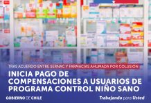 COMIENZA PAGO DE COMPENSACIONES A BENEFICIARIOS DEL PROGRAMA CONTROL NIÑO SANO TRAS ACUERDO JUDICIAL ENTRE SERNAC Y FARMACIAS AHUMADA POR COLUSIÓN DE MEDICAMENTOS