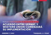 ACUERDO ENTRE SERNAC Y WESTERN UNION COMENZARÁ SU IMPLEMENTACIÓN, RESTITUYENDO E INDEMNIZANDO EN MÁS DE MIL MILLONES DE PESOS POR PROBLEMAS EN EL ENVÍO DE DINERO