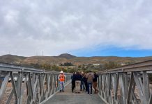 MOP INSPECCIONA AVANCE DE LOS DOS PUENTES MECANO QUE SE INSTALAN EN FREIRINA