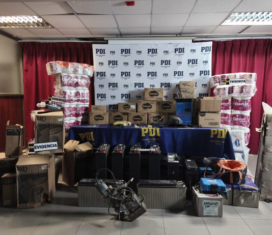 PDI ATACAMA DETUVO A UNA PERSONA POR SU PARTICIPACIÓN EN CINCO DELITOS RECUPERANDO 50 MILLONES DE PESOS EN ESPECIES SUSTRAÍDAS