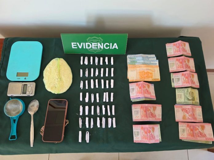 En Copiapó: Carabineros detuvo personas e incautó ketamina y pasta base