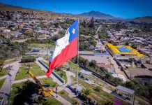 Freirina dio inicio al Mes de la Patria con tradicional izamiento del Pabellón Nacional