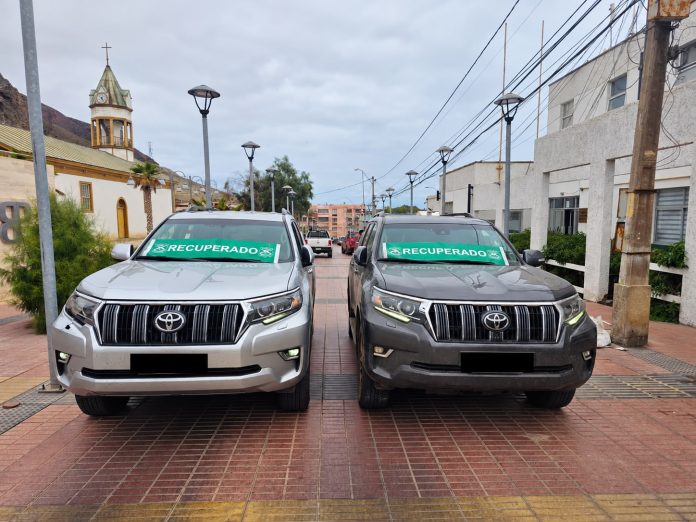 EN CHAÑARAL: TRABAJO EN TERRENO DE CARABINEROS PERMITIÓ DETENER CINCO PERSONAS Y RECUPERAR DOS VEHÍCULOS ROBADOS