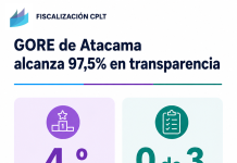 Fiscalización CPLT: GORE de Atacama alcanza 97,5% en dar acceso a información pública y queda cuarto del país, pero no cumple exigencias de transparencia presupuestaria