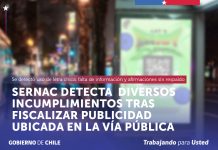 SERNAC DETECTA DIVERSOS INCUMPLIMIENTOS TRAS FISCALIZAR PUBLICIDAD UBICADA EN LA VÍA PÚBLICA
