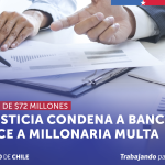 JUSTICIA CONDENA A BANCO BICE A MILLONARIA MULTA POR NO RESPETAR TASAS DE INTERÉS Y EL REGLAMENTO DE PORTABILIDAD FINANCIERA