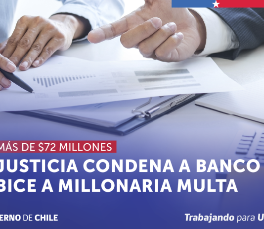 JUSTICIA CONDENA A BANCO BICE A MILLONARIA MULTA POR NO RESPETAR TASAS DE INTERÉS Y EL REGLAMENTO DE PORTABILIDAD FINANCIERA