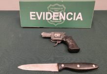 EN COPIAPÓ: CARABINEROS DETUVO HOMBRE POR PORTE ILEGAL DE ARMA DE FUEGO, MUNICIÓN Y ARMA BLANCA