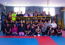 SEREMIS de Salud y de la Mujer promueven la prevención del cáncer de mama junto al Club Deportivo Shotokan Copiapó